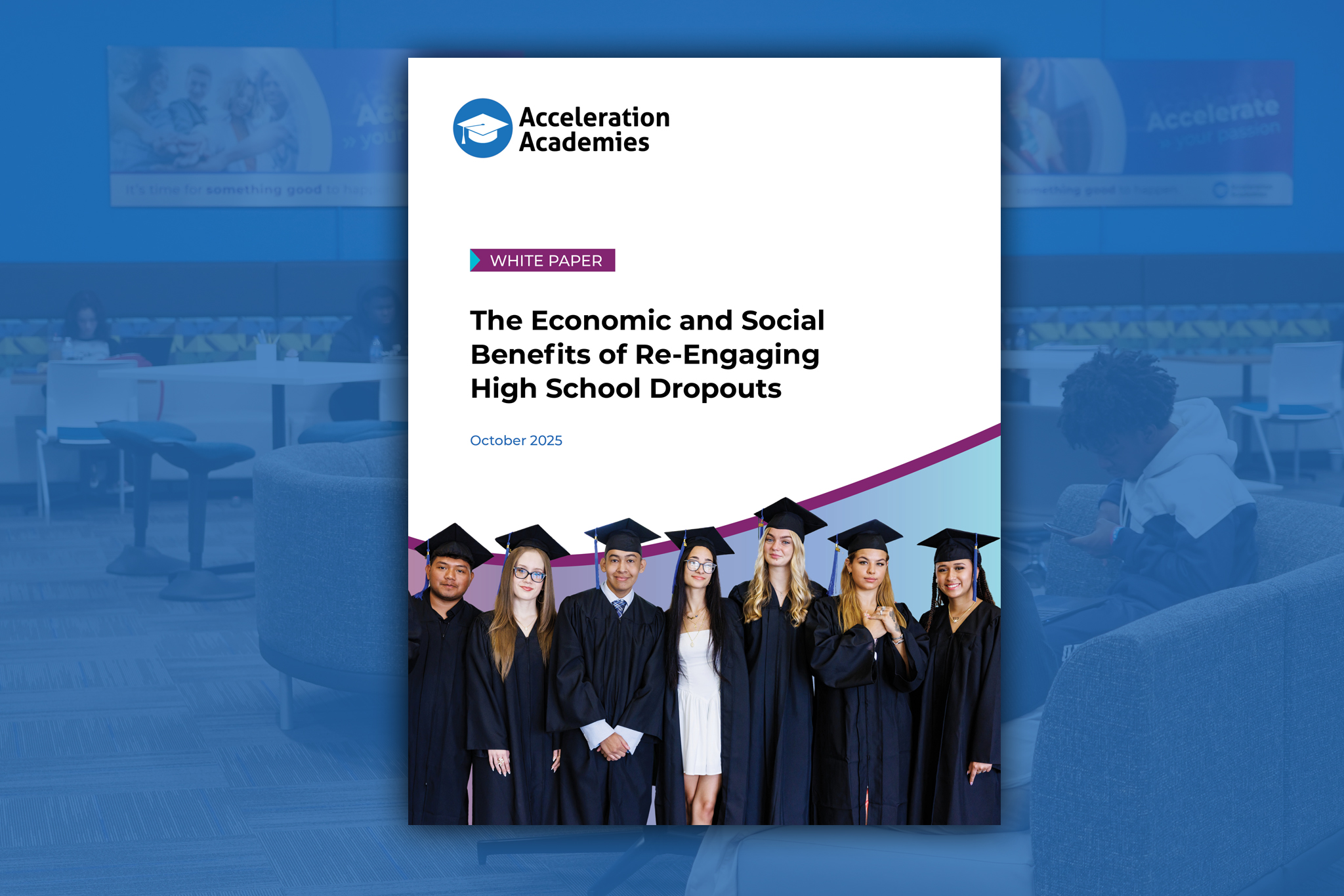 Economic and Social Benefits of Re-Engaging High School Dropouts white paper cover page